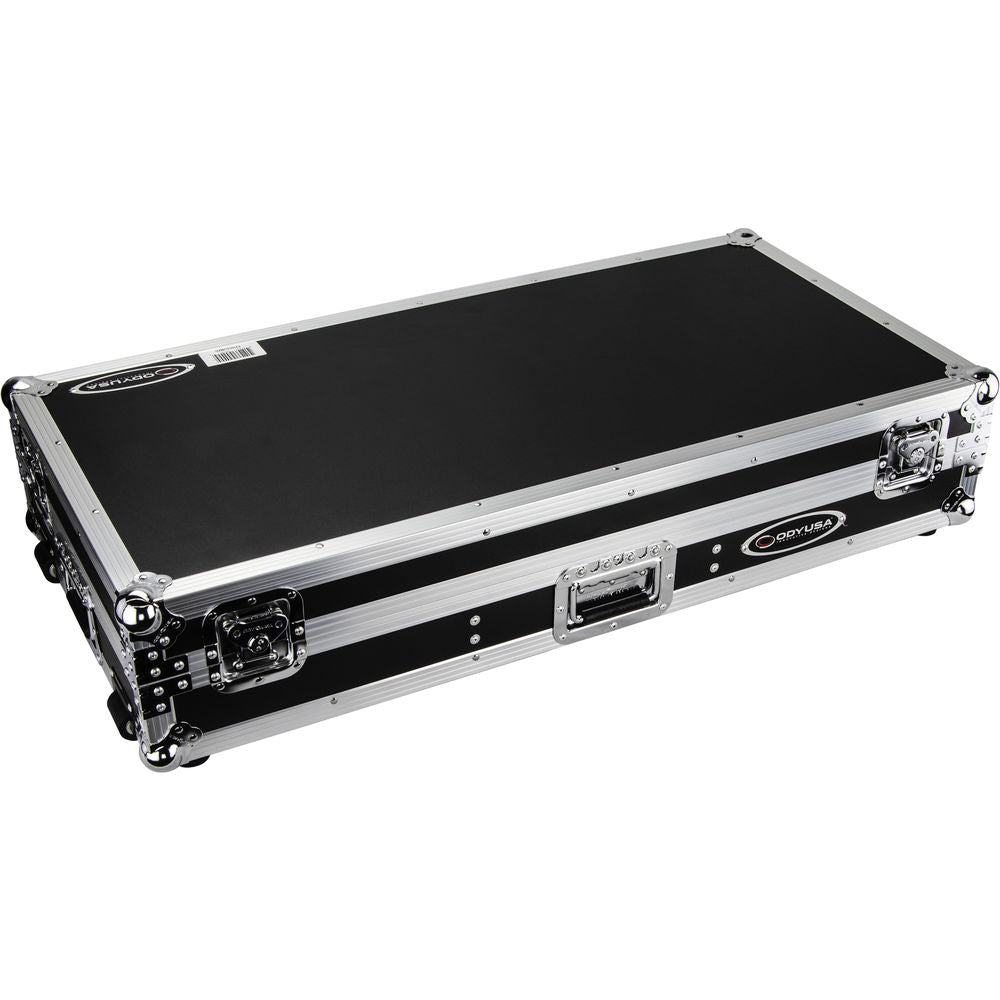 Odyssey FZ10CDJWXD Coffin Flight Case for 10” DJ Mixer & 2x Media Players - Silver and Black