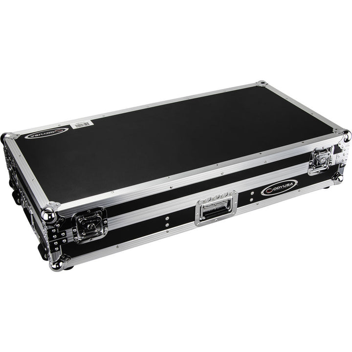 Odyssey FZ10CDJWXD Coffin Flight Case for 10” DJ Mixer & 2x Media Players - Silver and Black