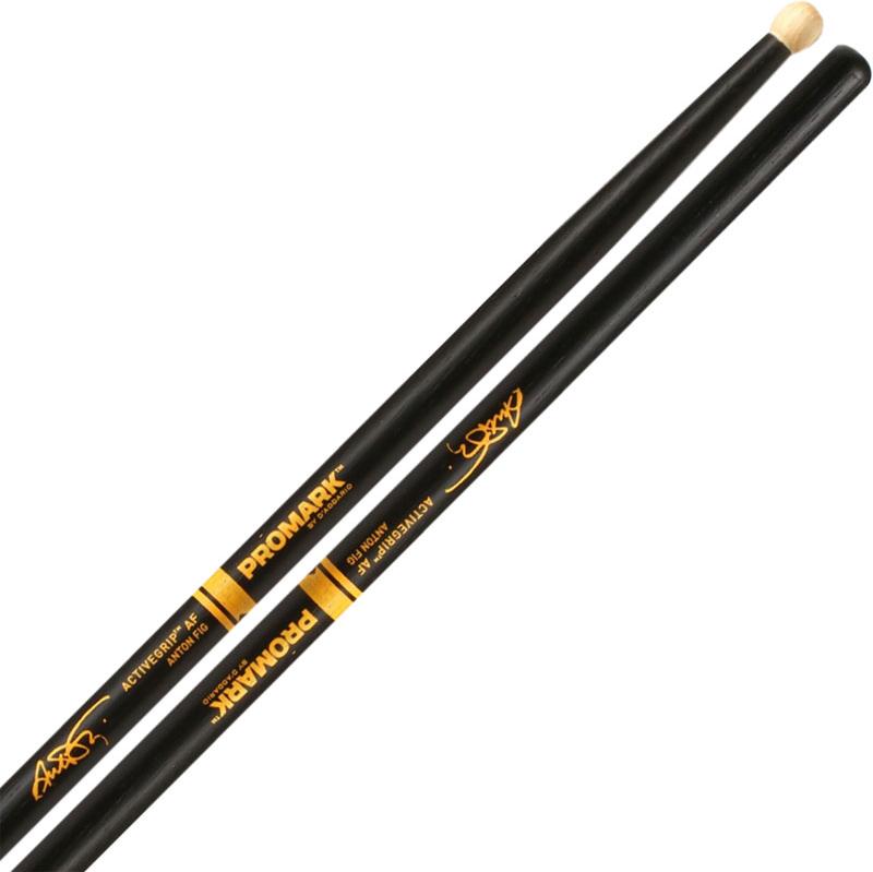 Promark TXAFW-AG -Promark Anton Fig Signature Activegrip 595 Hickory Drumsticks