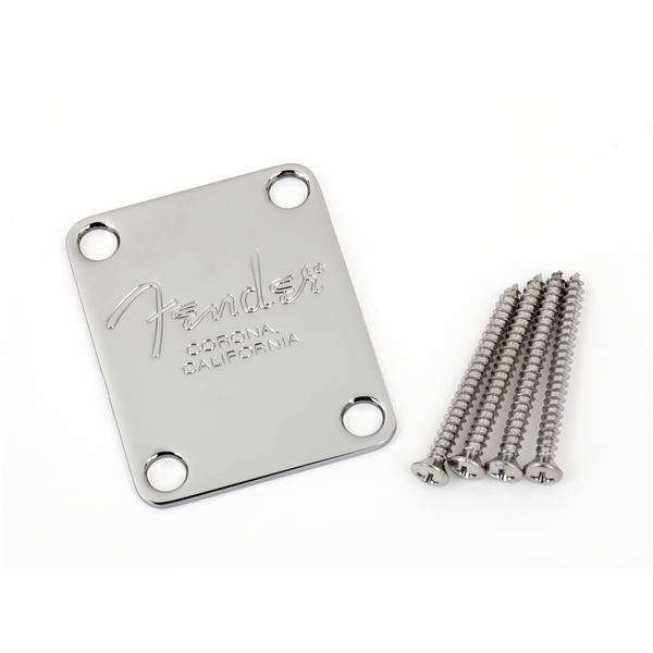 Fender 4-Bolt American Series Bass Neck Plate - Chrome