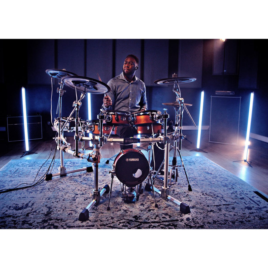 Yamaha DTX10KXRW Electronic Drum Kit with Module, TCS Pad Set, Cymbals, Hardware and Rack-Real Wood (dtx-10-kx-rw)