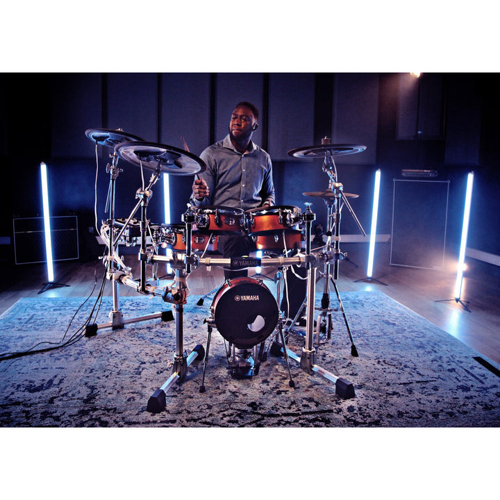 Yamaha DTX10KXRW Electronic Drum Kit with Module, TCS Pad Set, Cymbals, Hardware and Rack-Real Wood (dtx-10-kx-rw)