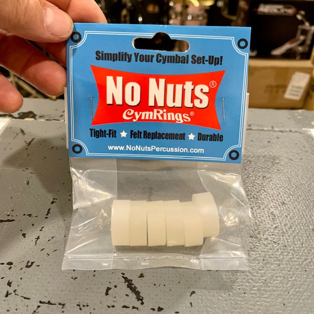 No Nuts 6002- No Nuts Cym Rings Translucent White ( 6-Pack )