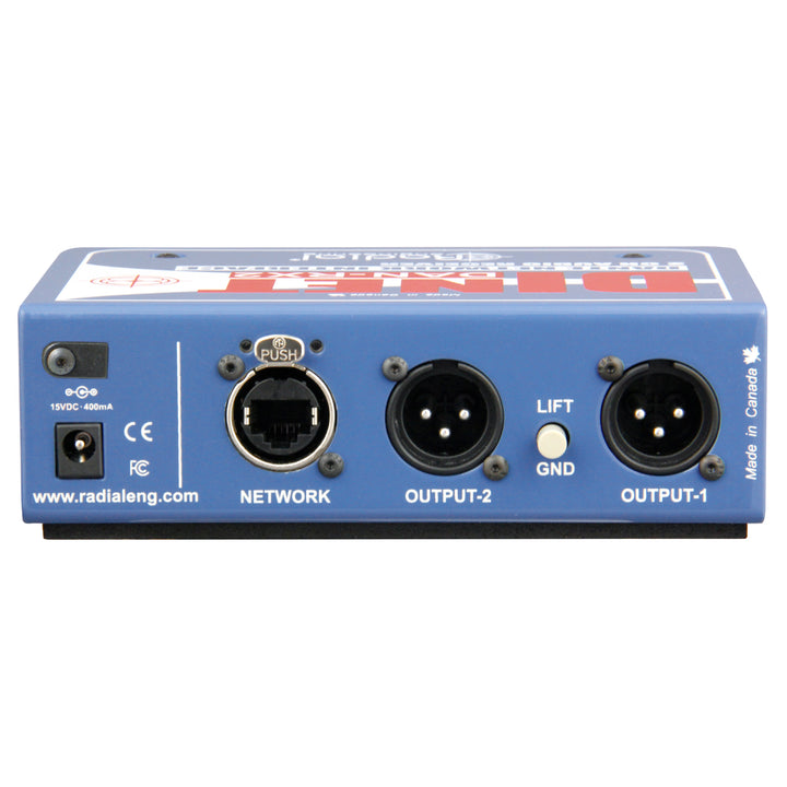 Radial DiNET DAN-RX2 2-Channel Dante Network Receiver