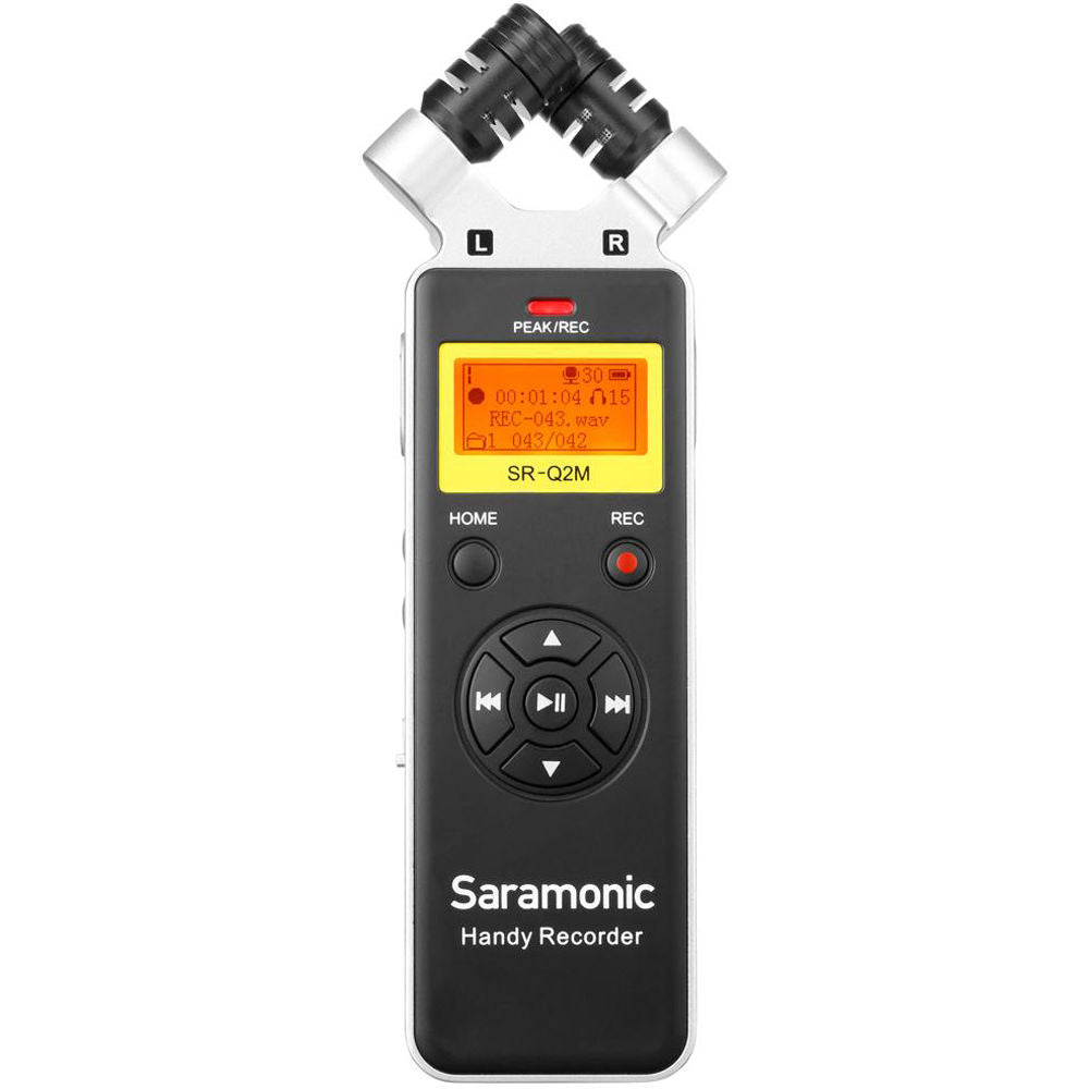 Saramonic SR-Q2M Handheld Audio Recorder with X/Y Stereo Microphone, Lavalier Mic, & Remote