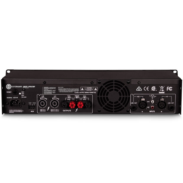 Crown XLS2502 Power Amplifier 2500-Watt w/ Cross-Over & Limiter