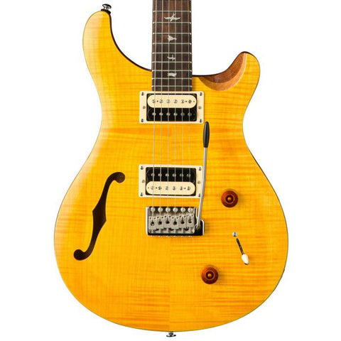 PRS SE Custom 22 Semi-Hollow Electric Guitar - Santana Yellow