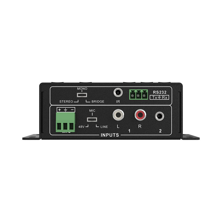 BZBGEAR - 2 Channel 40W Compact Stereo/Mono Audio Amplifier with 3 Inputs