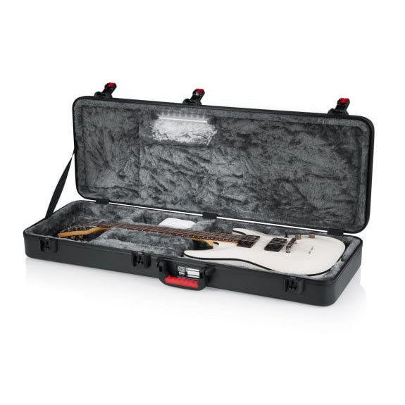Gator GTSA-GTRELEC-LED TSA Series ATA Molded Polyethylene Guitar Case for Standard Electric Guitars with LED Light