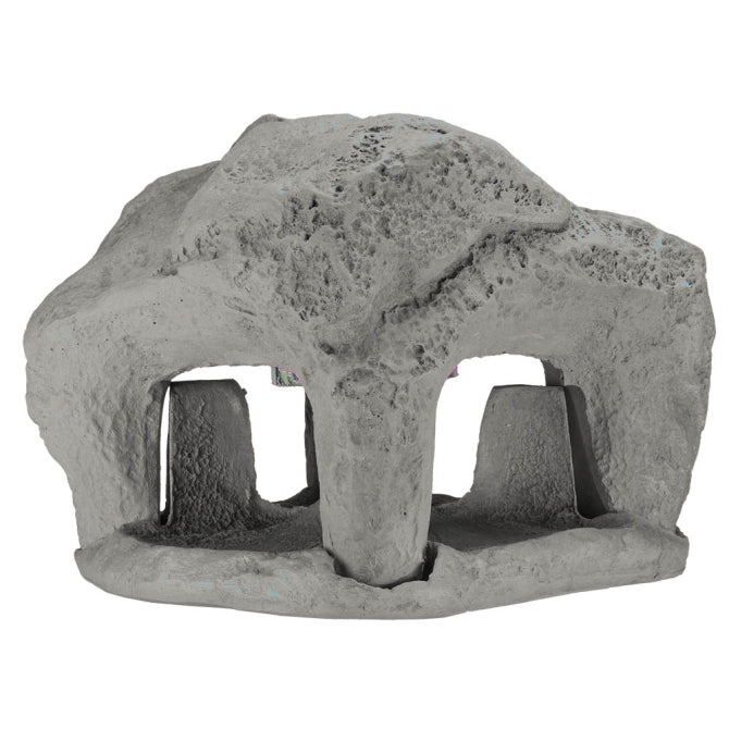 Rockustics 8" Extreme Weather Outdoor Surround-Stone Speaker in Grey w/ Transformer