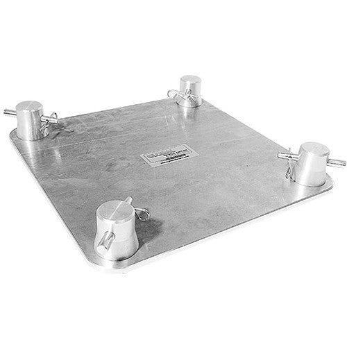 Global Truss F24-SQ-BASE 9in x 9in Base Plate for F24 -Aluminium
