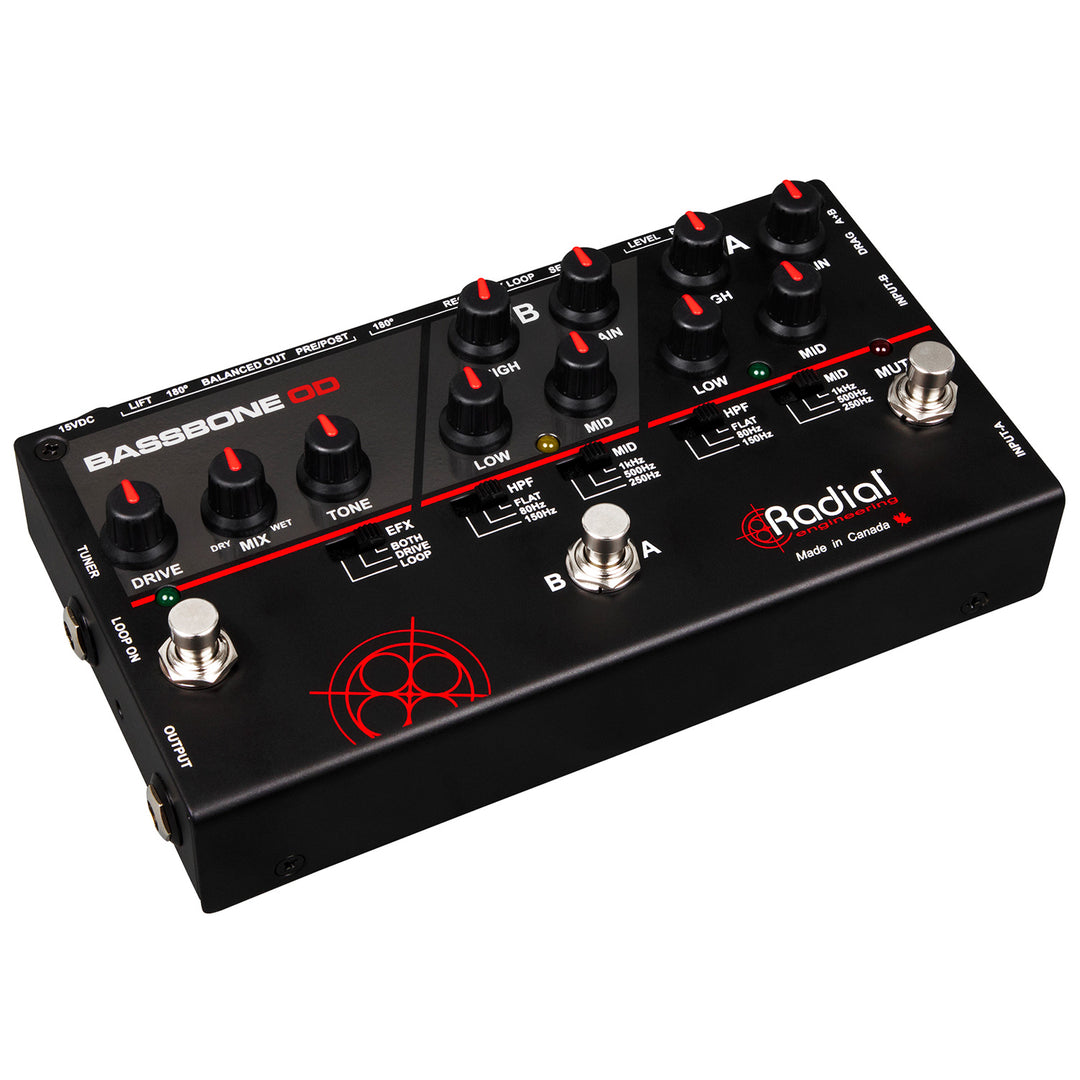 Tonebone Bassbone OD Two Channel Bass Preamp and Overdrive Pedal