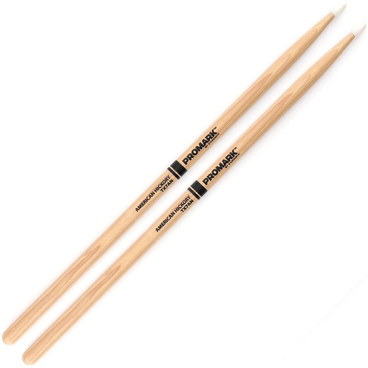 Promark TX7AN -Promark American Hickory 7A Nylon Tip Drumsticks