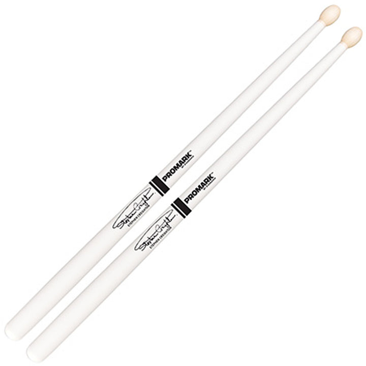 Promark PBSC-WHT -Promark Stephen Creighton Signature Painted White Pipe Band Drumsticks