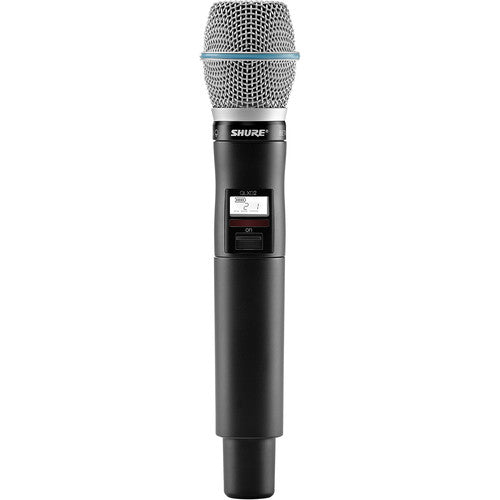 Shure QLXD2 Wireless Handheld Vocal Microphone Transmitter Beta 58A G50: 470 - 534 MHz