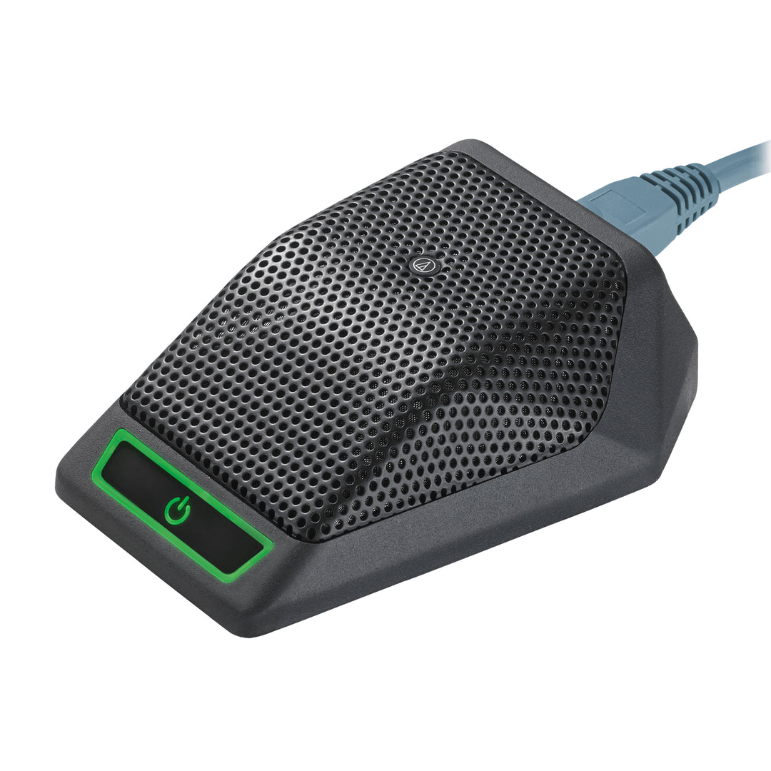 Audio-Technica ATND971a Cardioid Condenser Boundary Microphone with Dante Network Output