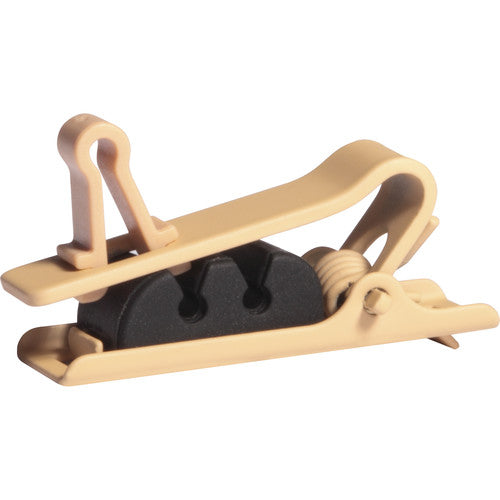 Shure Tie Clip for TwinPlex Lavalier Microphones (3-Pack) Single Tan