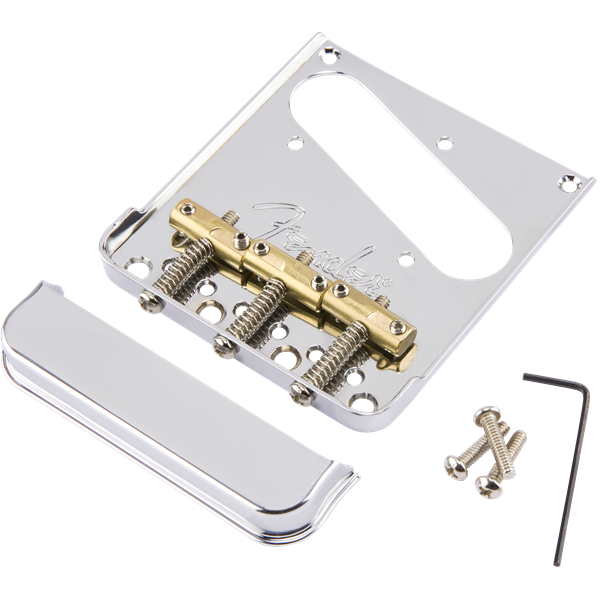 Fender American Professional Tele 3-Saddle Bridge Assembly - Chrome