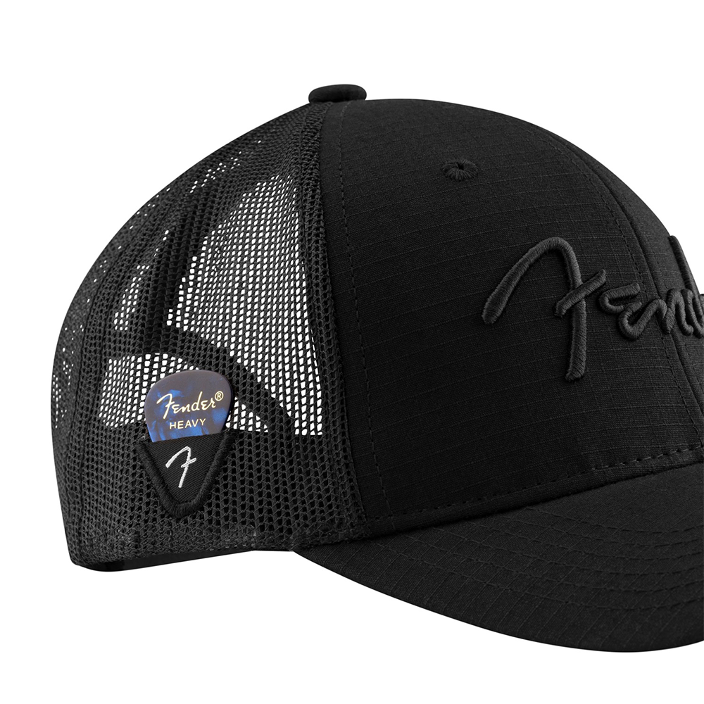 Fender Snap Back Pick Holder Hat - Black