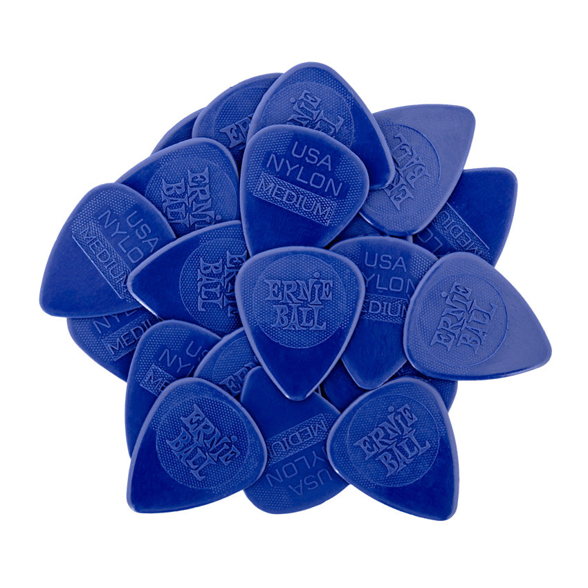 Ernie Ball Guitar Picks Nylon (Bag of 50) - Medium 0.72mm