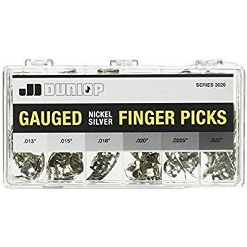 Dunlop 3020 Jd Metal Finger Pick Display