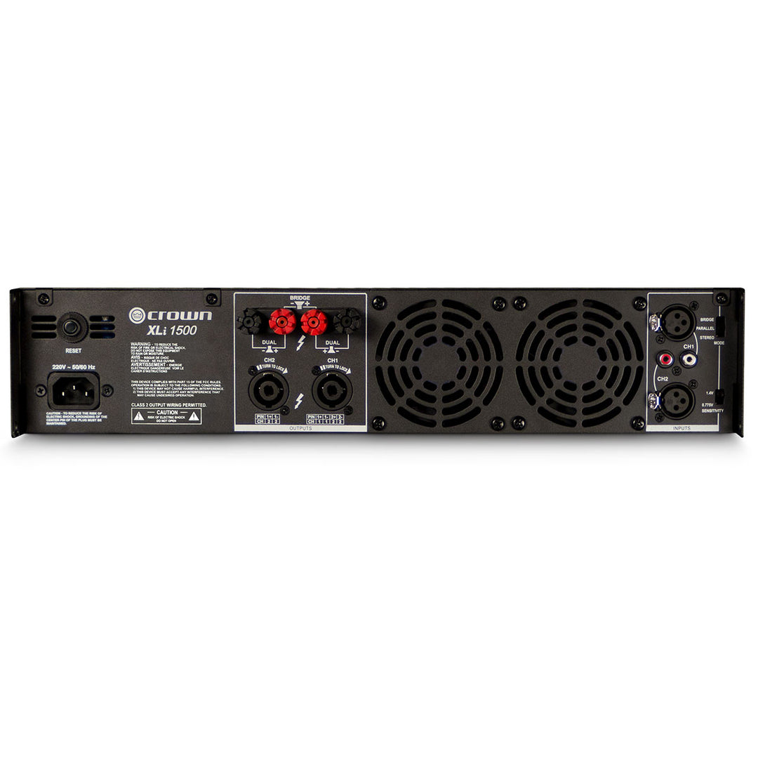 Crown XLi1500 Power Amplifier 2-Channel 900-Watt