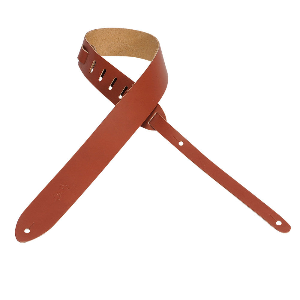 Levy's M12-WAL Chrome Tan Leather Guitar Straps