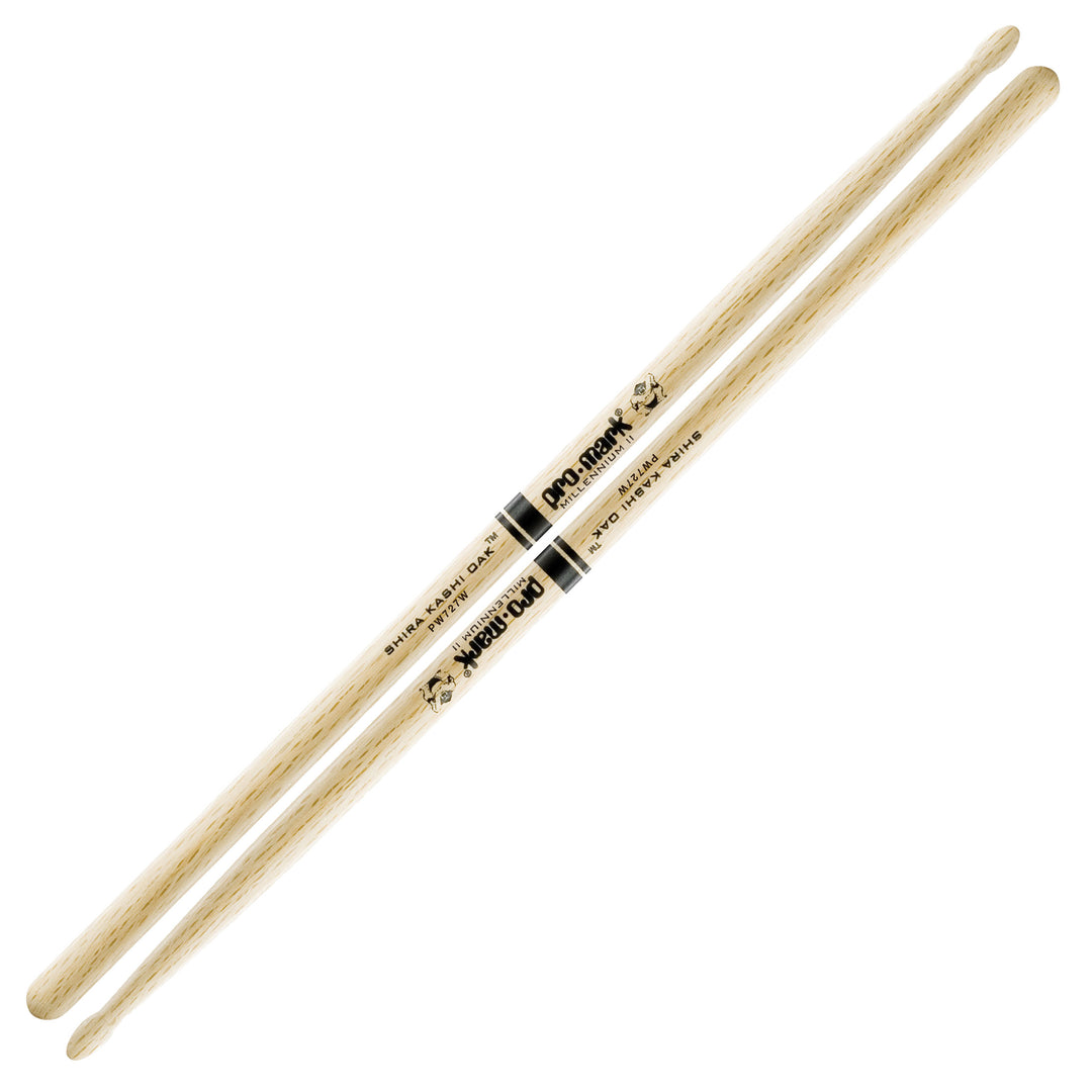 Promark PW727W-Promark Shira Hashi Oak 727 Wood Tip Drumsticks