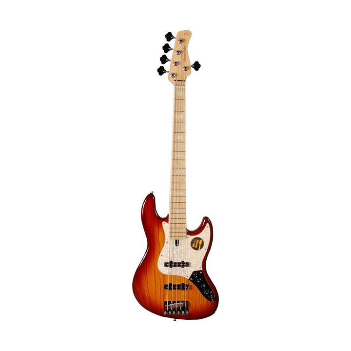 Sire Marcus Miller V7 Swamp Ash 5-String 2nd Gen Electric Bass Guitar - Tobacco Sunburst