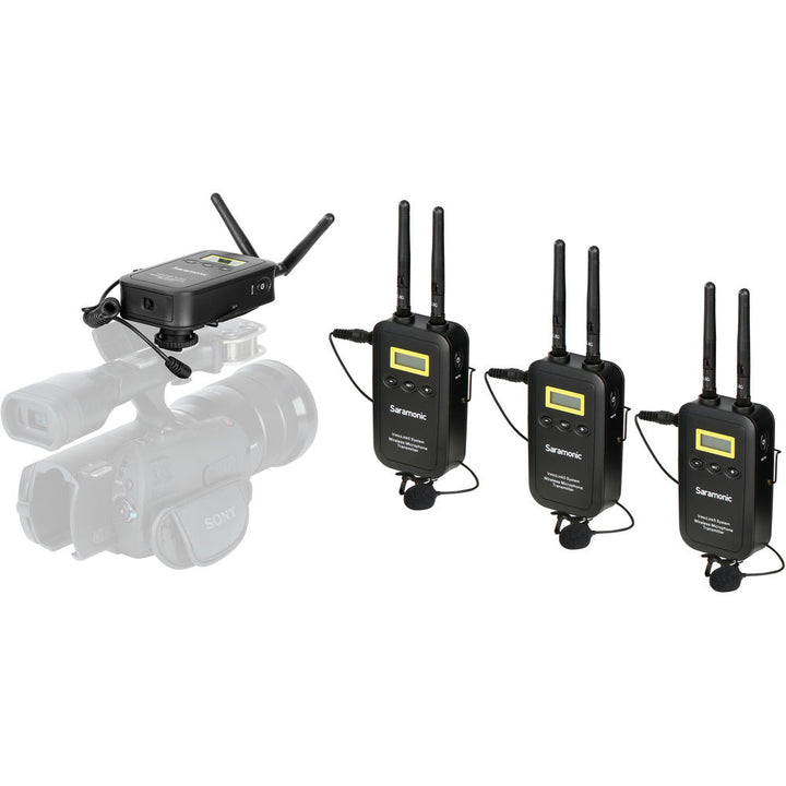 Saramonic VmicLink5 RX+TX+TX+TX Camera-Mount Digital Wireless Microphone System (5.8 GHz)