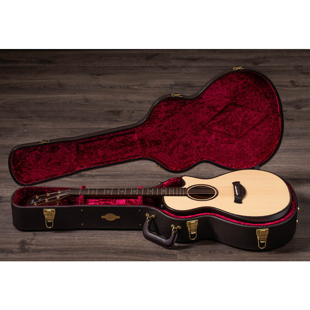 Taylor Guitars Builder's Edition 912ce, Indian Rosewood Back and Sides, West African Crelicam Ebony Fretboard, Expression System ® 2 Electronics, Beveled Cutaway with Taylor Deluxe Hardshell Brown Case