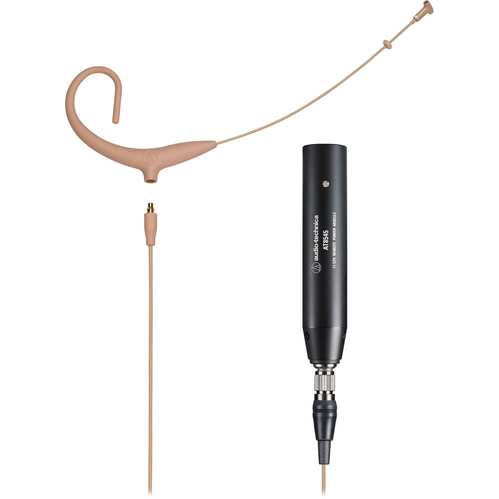 Audio-Technica BP894x MicroSet Cardioid Condenser Headworn Microphone - AT8545 Power Module (Beige)