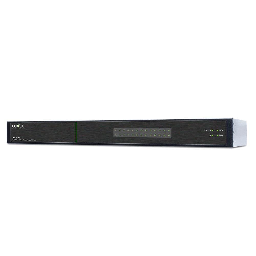 BZBGEAR - 26-port/24 PoE+ Gigabit Managed Switch Preconfigured for BG VOP Series