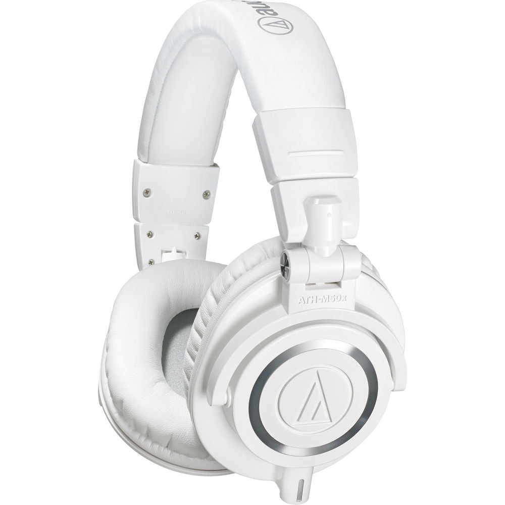 Audio-Technica ATH-M50x Closed-Back Dynamic Monitor Headphones - White