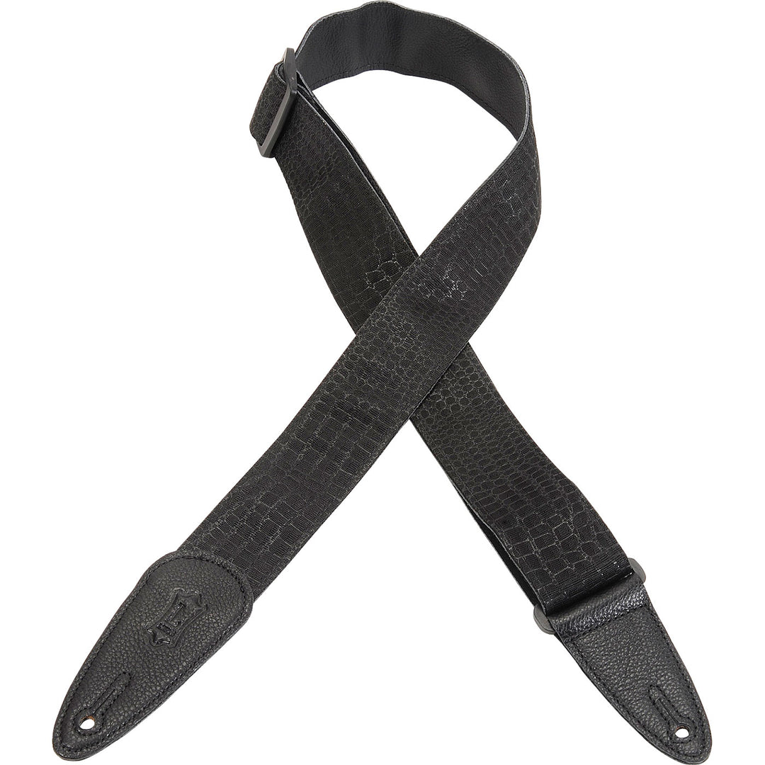 Levy's MGHJ2-003 Print Series 2” Guitar Strap - Black