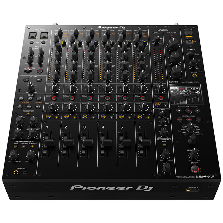 Pioneer DJ DJM-V10-LF 6-Channel Professional DJ Mixer w/ Long Faders