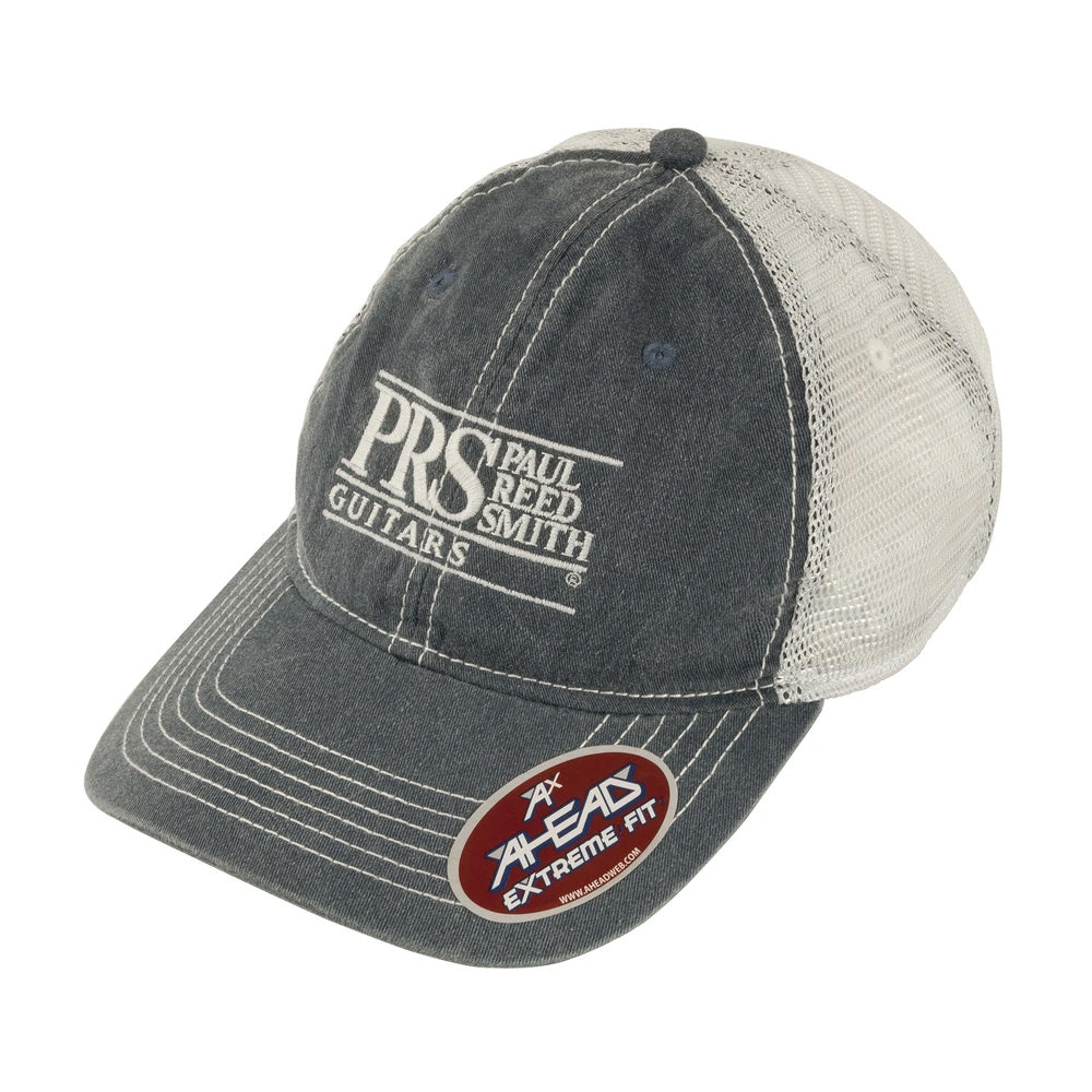 PRS Hat Trucker Block Logo - Navy / White