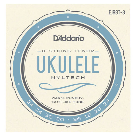 D'Addario EJ88T-8 - SET TENOR NYLTECH 8-ST UKULELE