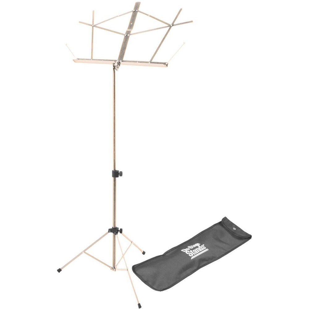 On-Stage SM7122 Compact Sheet Music Stand with Bag - Nickel