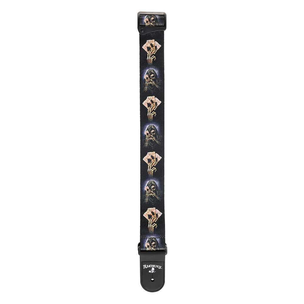 D'Addario ALCHEMY WOVEN GUITAR STRAP 50MM - HAND OF DEATH