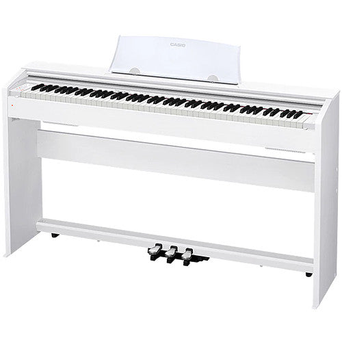 Casio PX-770 Privia 88-Key Digital Piano w/ Cabinet Stand & Pedals - White