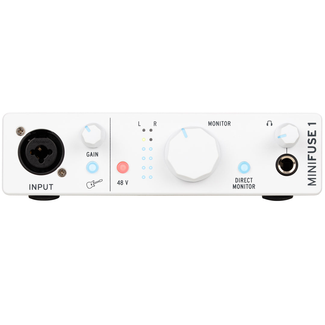 Arturia MiniFuse 1 Portable 1-Channel USB Audio Interface - White