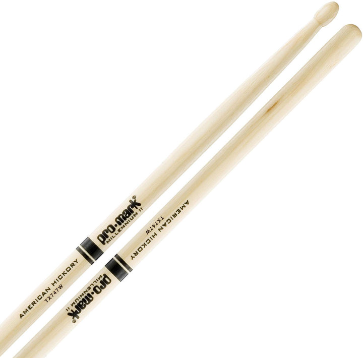 Promark TX747BN-Promark American Hickory 747B Nylon Tip Drumsticks