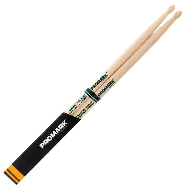 Promark TXR5BW - Promark American Hickory 5B Wood Tip Drumsticks