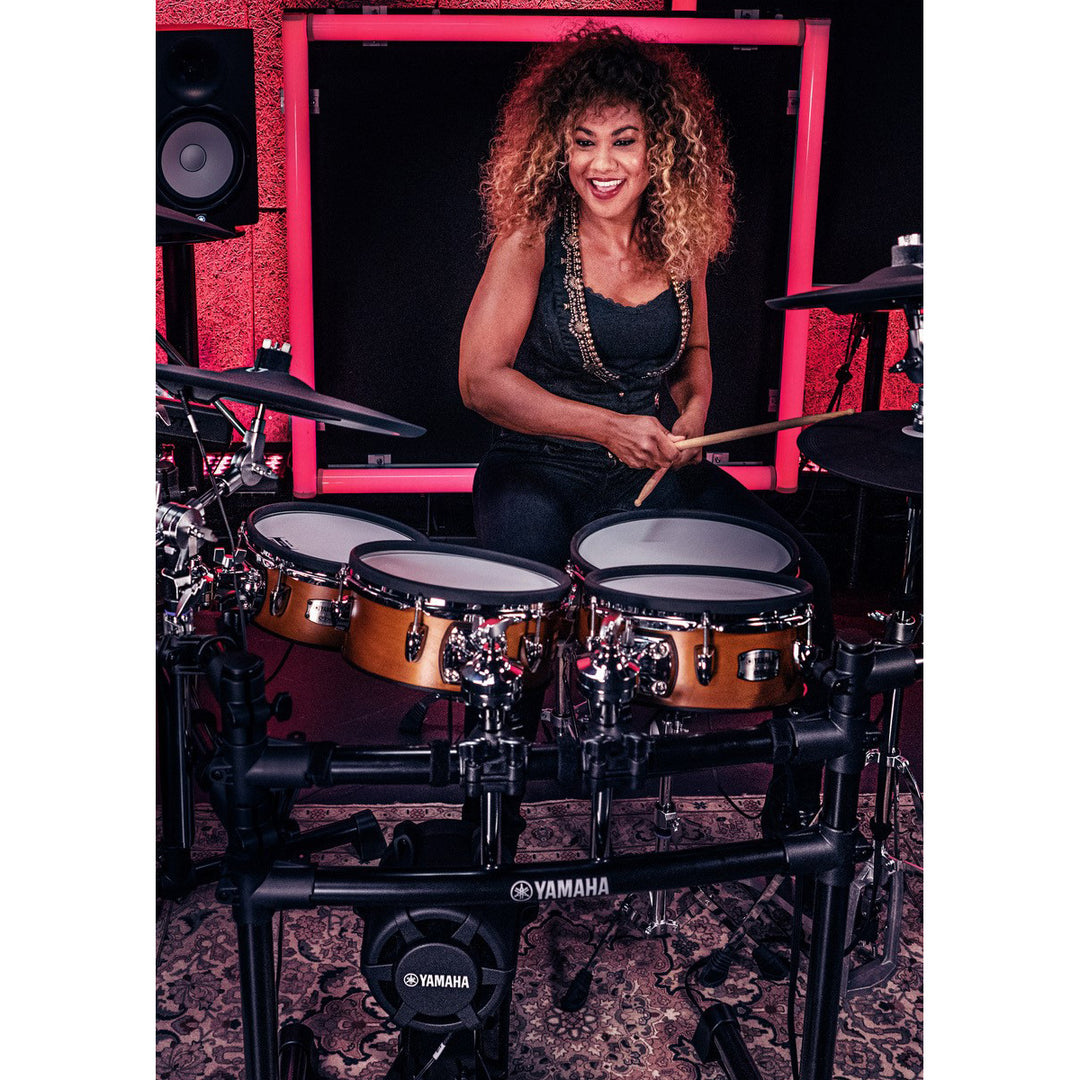 Yamaha DTX8KMRW Electronic Drum Kit with DTX-PRO, DTP8-M Mesh Pads, DTC8 Cymbals and Hardware - Real Wood