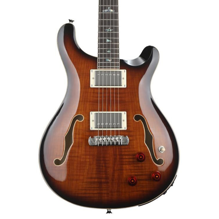 PRS SE Hollowbody II Piezo Electric Guitar (Black Gold Burst)