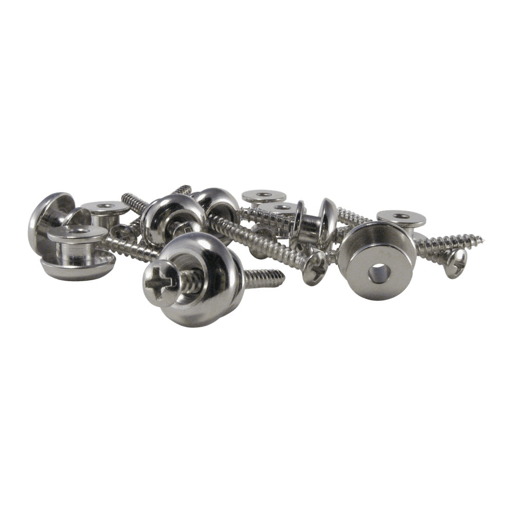 Ernie Ball Strap Buttons Nickel Plated Brass (Bag of 12)