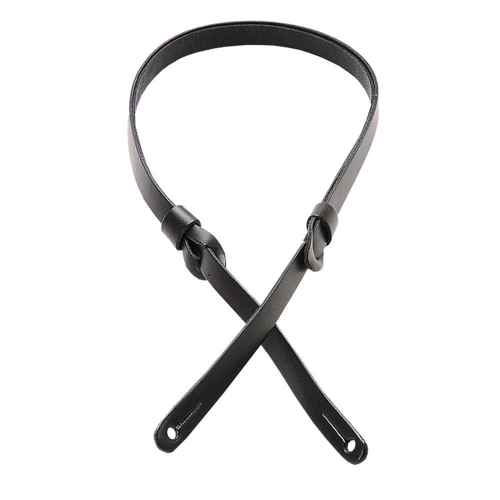Levy's M19PR-BLK Veg-tan Leather Mandolin Straps