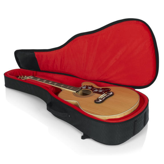 Gator GT-JUMBO-BLK Transit Series Jumbo Acoustic Guitar Gig Bag
