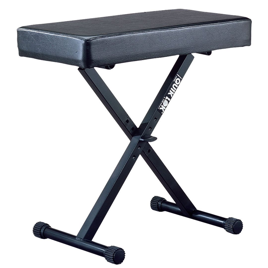 Quiklok BX-14 Height Adjustable Large Keyboard Bench with Thick Cushion